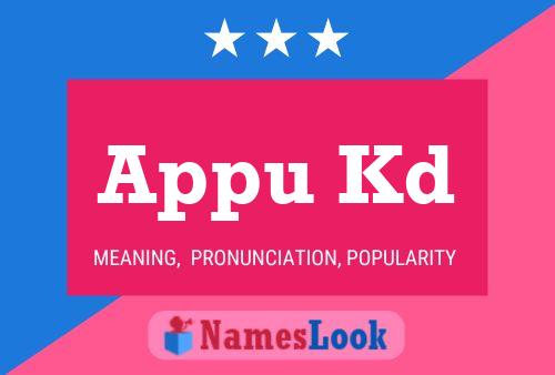 Appu Kd Name Poster