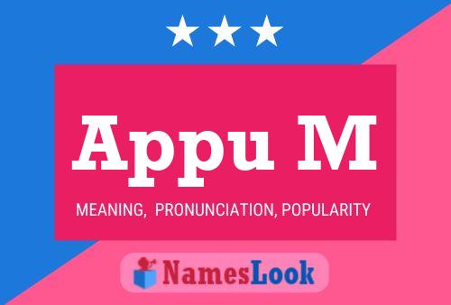 Appu M Name Poster