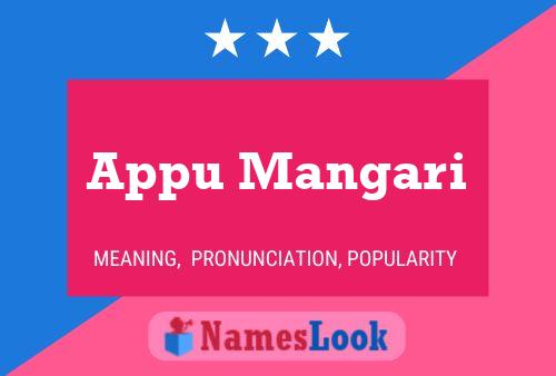 Appu Mangari Name Poster