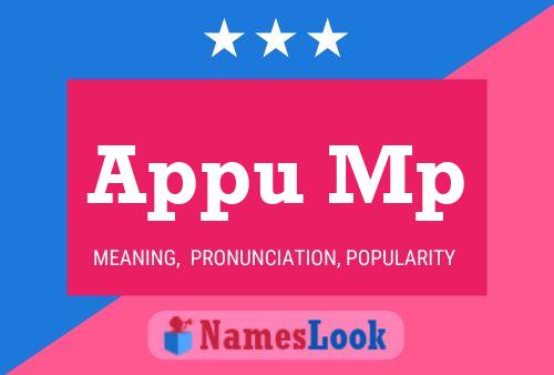 Appu Mp Name Poster