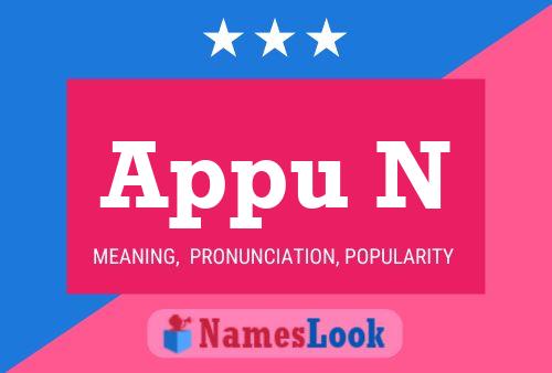 Appu N Name Poster