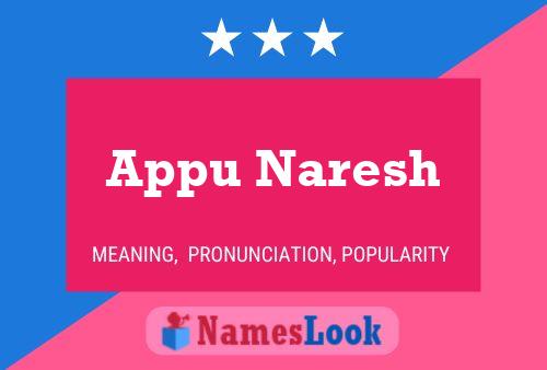 Appu Naresh Name Poster