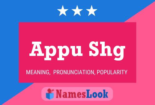 Appu Shg Name Poster