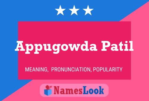 Appugowda Patil Name Poster