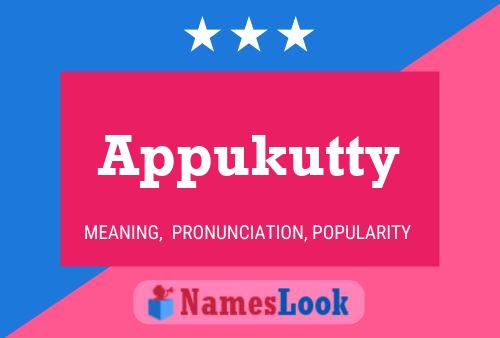 Appukutty Name Poster