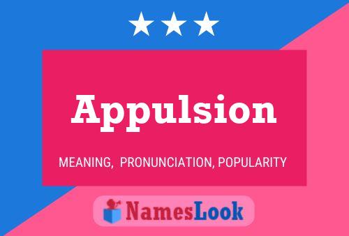 Appulsion Name Poster