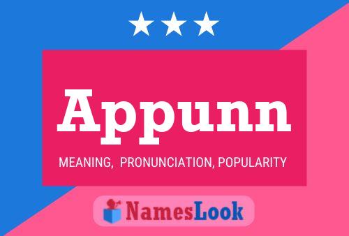 Appunn Name Poster