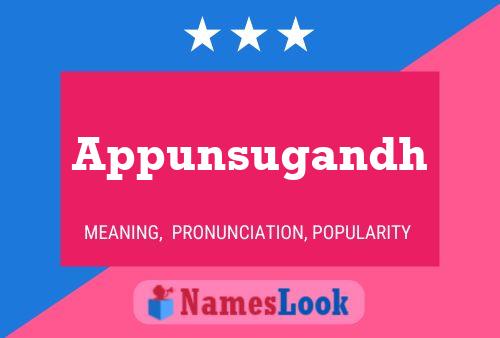 Appunsugandh Name Poster