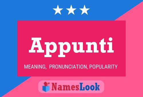 Appunti Name Poster