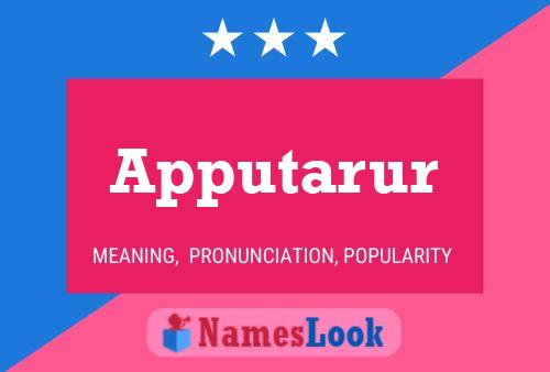 Apputarur Name Poster