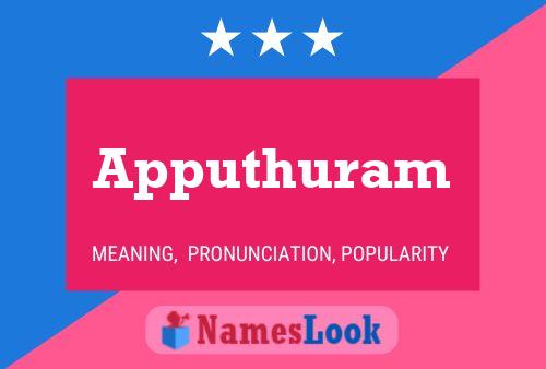 Apputhuram Name Poster