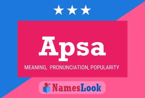 Apsa Name Poster