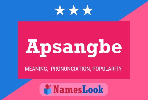 Apsangbe Name Poster