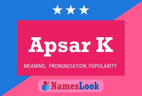 Apsar K Name Poster