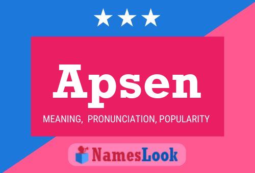 Apsen Name Poster