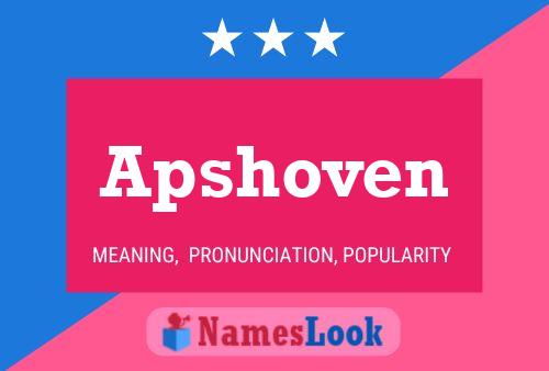 Apshoven Name Poster