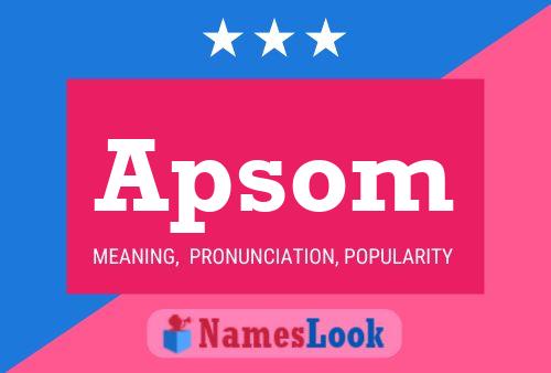 Apsom Name Poster