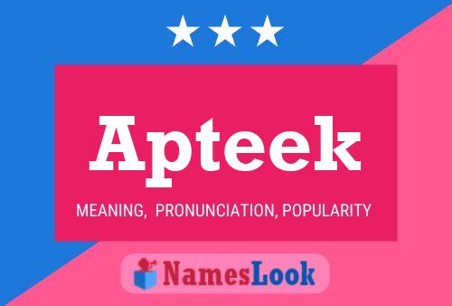 Apteek Name Poster