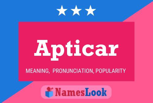 Apticar Name Poster