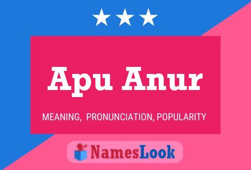 Apu Anur Name Poster