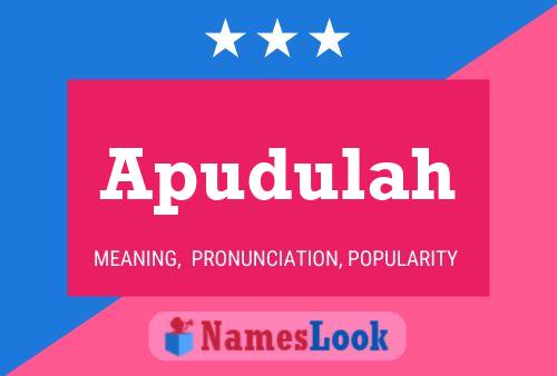 Apudulah Name Poster