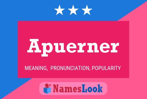 Apuerner Name Poster