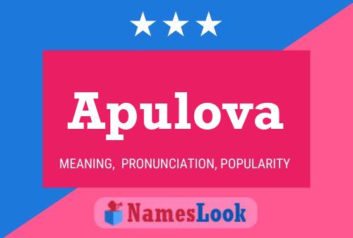 Apulova Name Poster