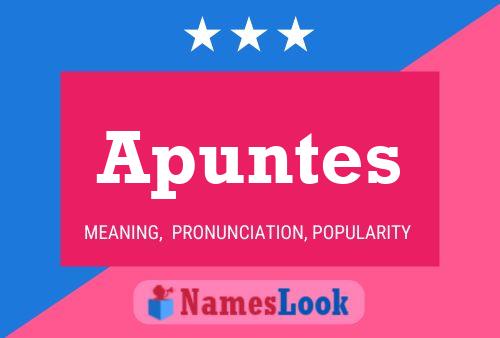 Apuntes Name Poster