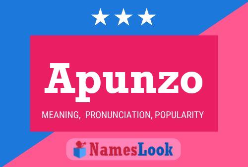 Apunzo Name Poster