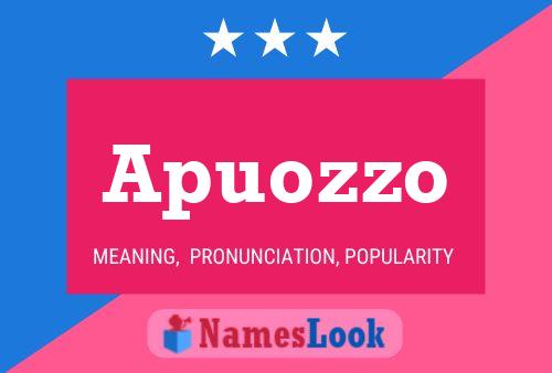 Apuozzo Name Poster