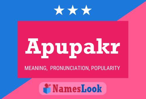 Apupakr Name Poster