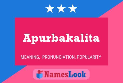 Apurbakalita Name Poster