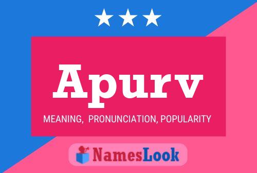 Apurv Name Poster