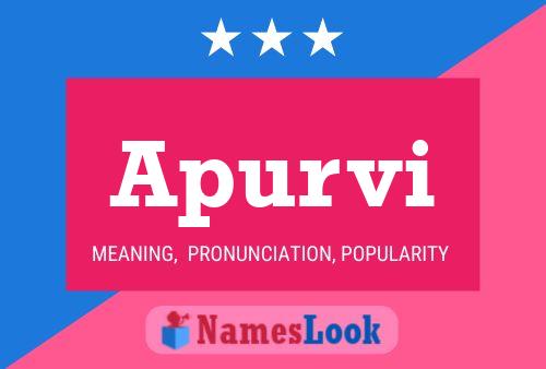 Apurvi Name Poster