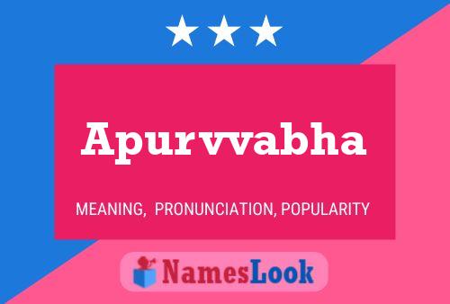 Apurvvabha Name Poster