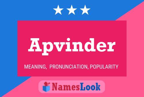 Apvinder Name Poster