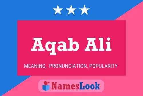 Aqab Ali Name Poster