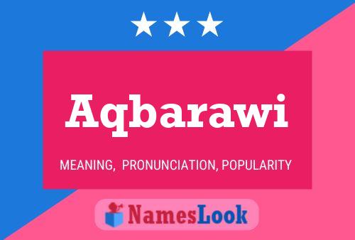 Aqbarawi Name Poster