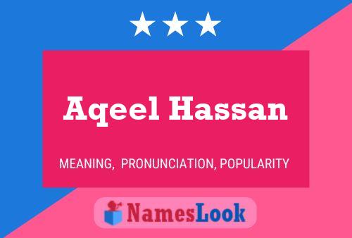 Aqeel Hassan Name Poster