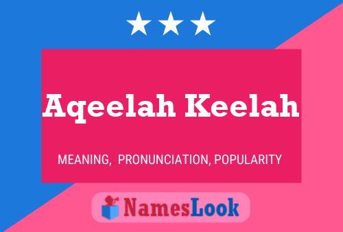 Aqeelah Keelah Name Poster