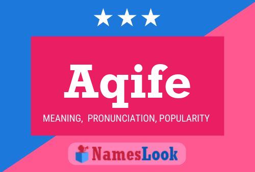 Aqife Name Poster