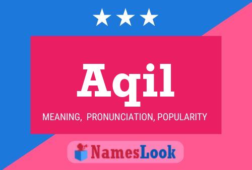 Aqil Name Poster