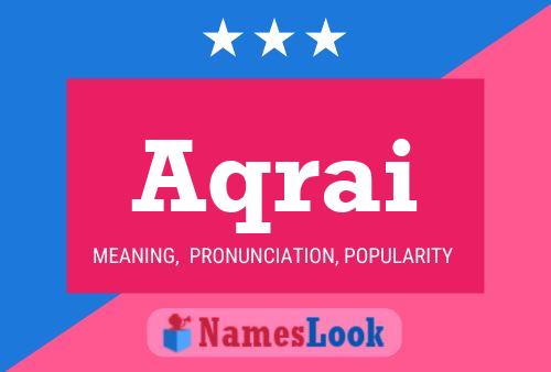 Aqrai Name Poster