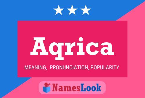 Aqrica Name Poster