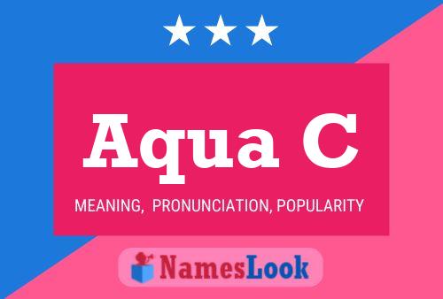 Aqua C Name Poster