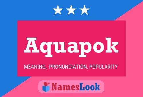 Aquapok Name Poster