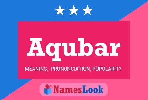 Aqubar Name Poster