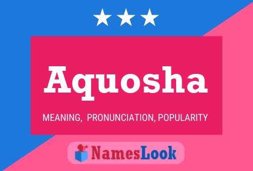 Aquosha Name Poster