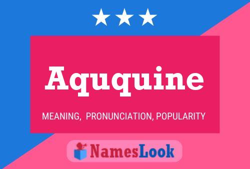 Aququine Name Poster