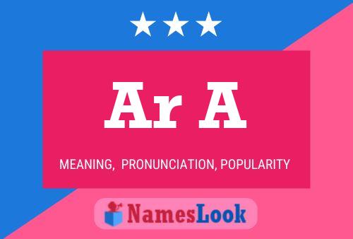 Ar A Name Poster